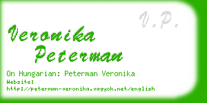 veronika peterman business card